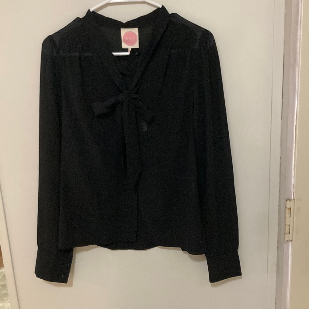 Emmy Designs shear bow blouse